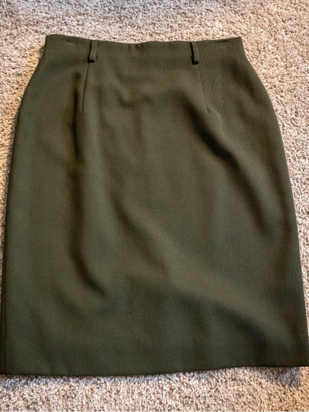 Jones New York Olive Green Pencil Skirt
